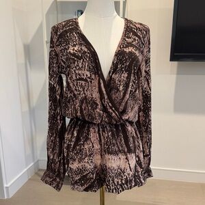 Blue Life Black and Brown Abstract Jumpsuit